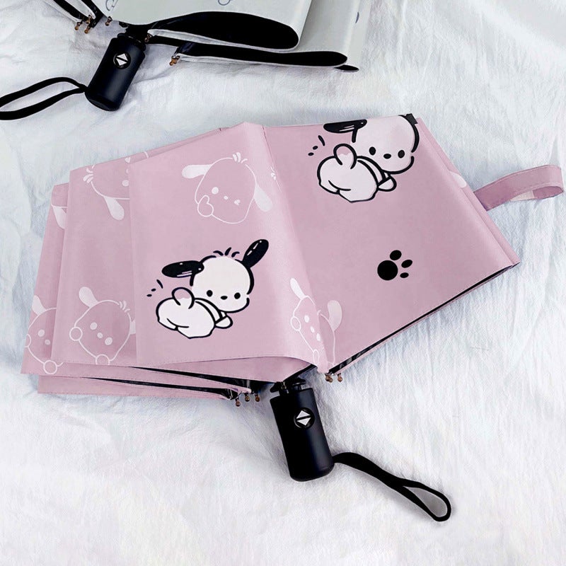 Fully Automatic Pacha Dog Umbrella Sunshade Student Sun Protection Cute Cartoon Rain Or Shine - Image 5